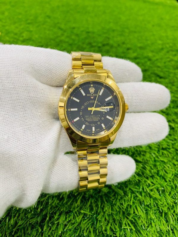 Rolex Oyster Date Just Golden Black Dial