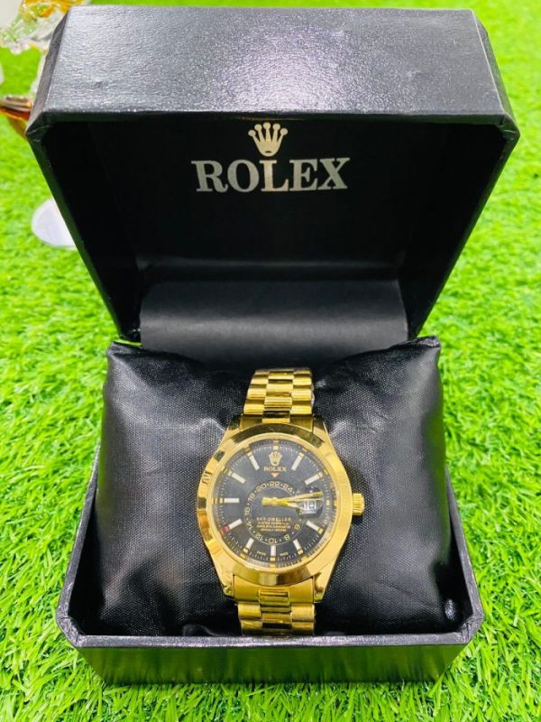 Rolex Oyster Date Just Golden Black Dial